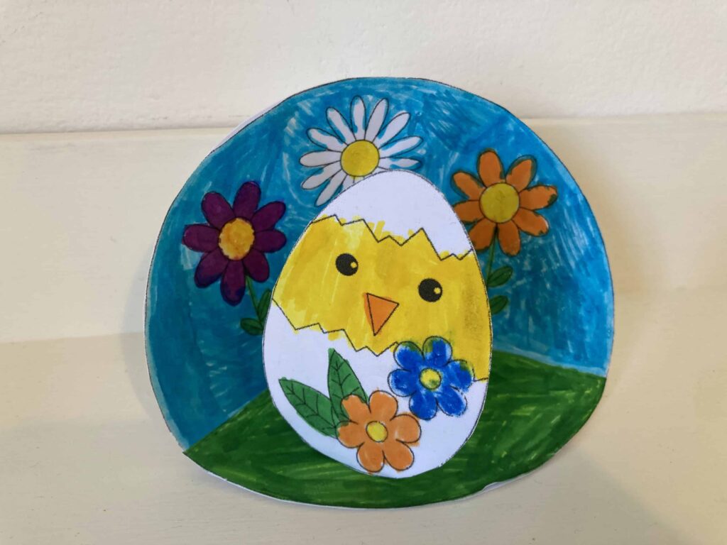 Italian child's Easter drawing.